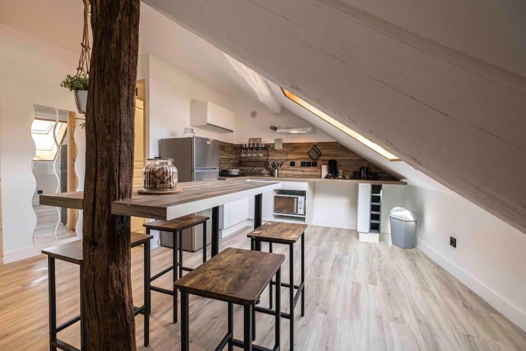 Cocon Sous Les Toits Apartment อัลแบร์วิลล์ ภายนอก รูปภาพ