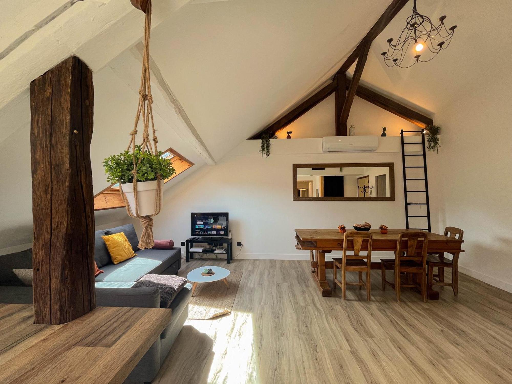 Cocon Sous Les Toits Apartment อัลแบร์วิลล์ ภายนอก รูปภาพ